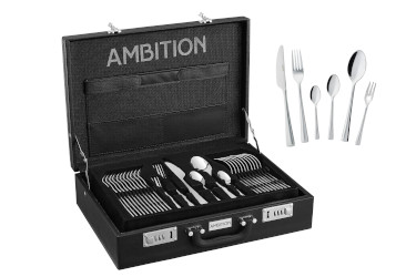 Ambition Komplet sztućców w walizce 72-elementowy Siena