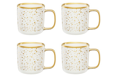 Ambition Zestaw 4 kubków porcelanowych 370ml białe